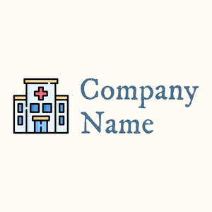 Hospital logo on a Floral White background - Architectural