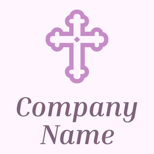 Cross on a Lavender Blush background - Architectural