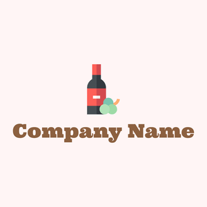 Wine logo on a Snow background - Agriculture