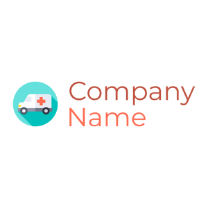 Turquoise Blue Ambulance on a White background - Medical & Pharmaceutical