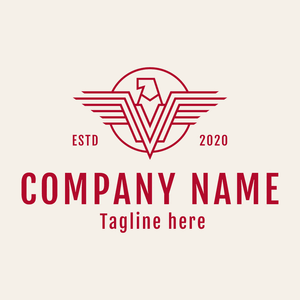 Geometric eagle emblem logo - Security