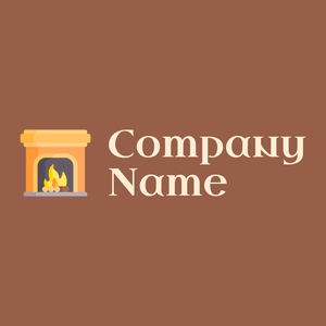 Fireplace logo on a Dark Tan background - Games & Recreation