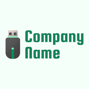 Flashdisk logo on a Mint Cream background - Computer