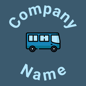 Bus logo on a blue background - Automotive & Vehicle