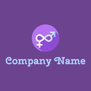 Bisexual logo on a violet background - Community & Non-Profit