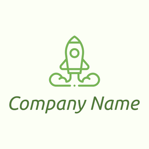 Rocket logo on a Ivory background - Abstract