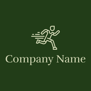 Runner logo on a Myrtle background - Sports