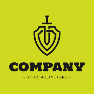 Shield and sword logo on neon green - World Wide Web