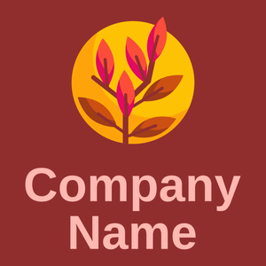 Amber Leaf on a Guardsman Red background - Landscaping