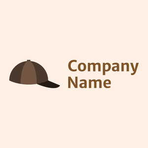 Brown cap logo on a beige background - Fashion & Beauty