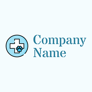 Veterinary logo on a Azure background - Animals & Pets