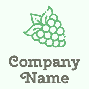 Outlined Raspberry logo on a Honeydew background - Food & Drink