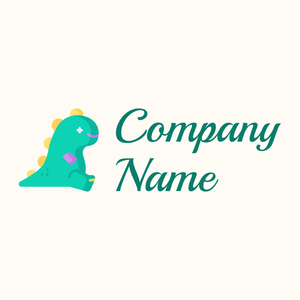 Dino logo on a Floral White background - Children & Childcare