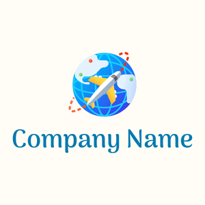 Airplane logo on a Floral White background - Automotive & Vehicle