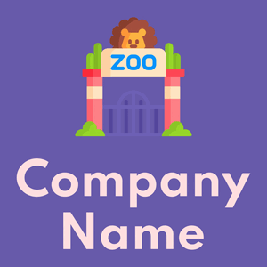 Zoo logo on a Blue Marguerite background - Animals & Pets