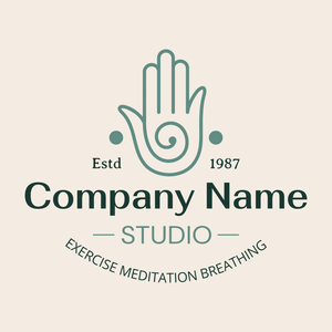 Studio yoga and hand chakra logo - Games & Recreation