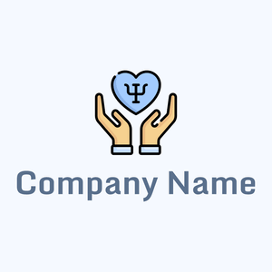 Heart logo on a Alice Blue background - Business & Consulting