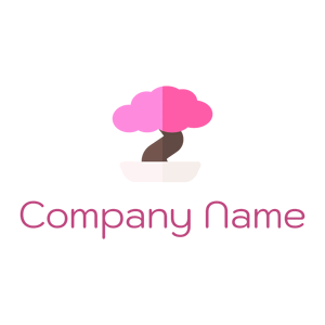 Pink Bonsai logo on a White background - Environmental & Green