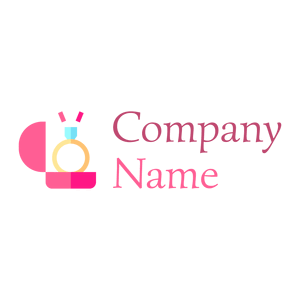 Ring box logo on a White background - Wedding Service