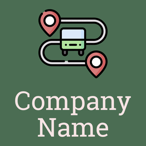 Bus logo on a green background - Automotive & Vehicle