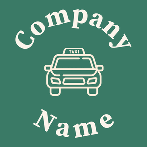 Taxi logo on a Viridian background - Automotive & Vehicle