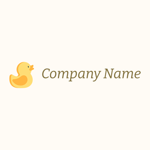 Rubber duck logo on a Floral White background - Children & Childcare