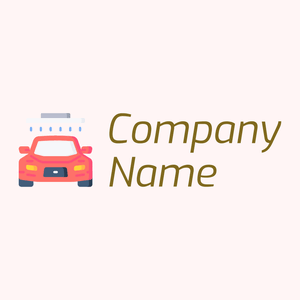 Car wash logo on a beige background - Automotive & Vehicle