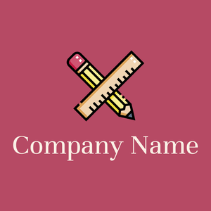 School supplies logo on a Blush background - Community & Non-Profit