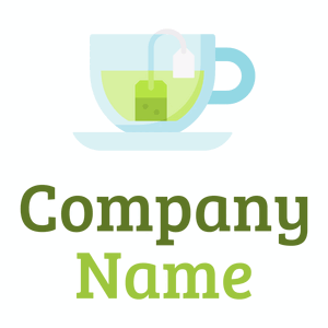 Green tea logo on a White background - Food & Drink