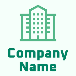 Building logo on a Mint Cream background - Construction & Tools