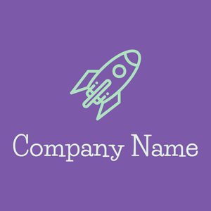 Rocket logo on a Blue Marguerite background - Children & Childcare