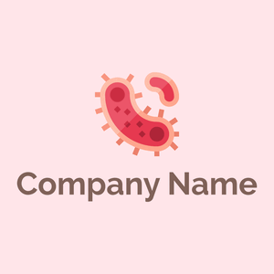 Dark Pink Virus on a Misty Rose background - Medical & Pharmaceutical