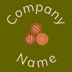 Copper Barrel on a Olive background - Food & Drink