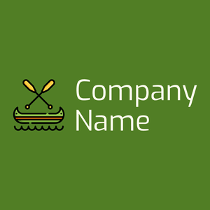 Canoe logo on a green background - Sports