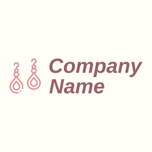 Earrings logo on a Ivory background - Fashion & Beauty