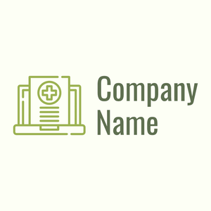 Medical record logo on a Ivory background - Technology