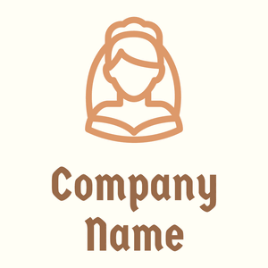 Bride logo on a Ivory background - Wedding Service