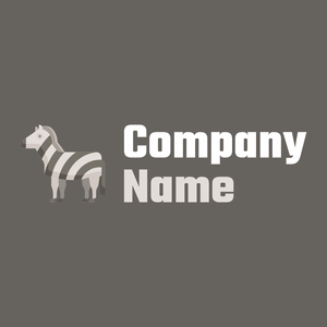 Zebra logo on a Storm Dust background - Animals & Pets