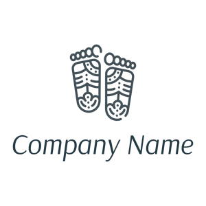 Feet logo on a White background - Religious