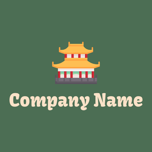 Chinese logo on a Como background - Abstract