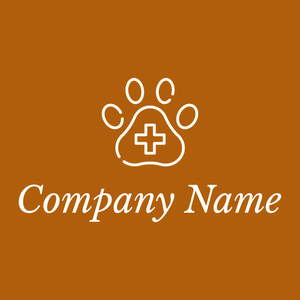 Veterinary logo on a Rust background - Animals & Pets