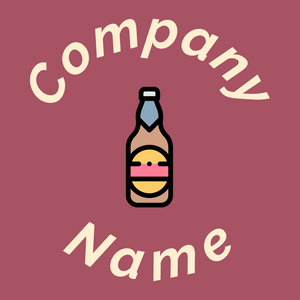 Beer logo on a Hippie Pink background - Food & Drink