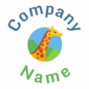 Nature Giraffe on a White background - Animals & Pets