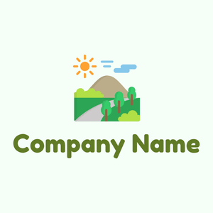 Outdoors logo on a Mint Cream background - Abstract