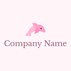 Carnation Pink Dolphin on a Lavender Blush background - Animals & Pets