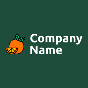 Orange logo on a Sherwood Green background - Food & Drink