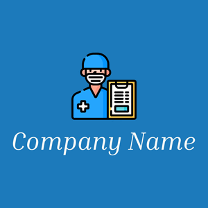 Nurse logo on a Denim background - Medical & Pharmaceutical