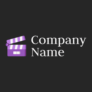 Deep Lilac Clapperboard on a Nero background - Entertainment & Arts