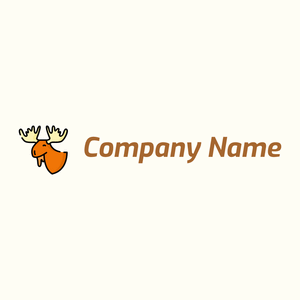 Orange Moose on a Ivory background - Animals & Pets