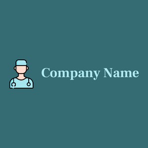 Surgeon logo on a Blumine background - Medical & Pharmaceutical